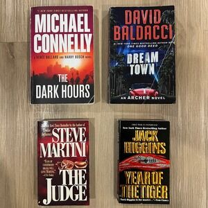 Bundle of Thriller Novels 4 Books - Baldacci, Higgins, Martini, Connelly